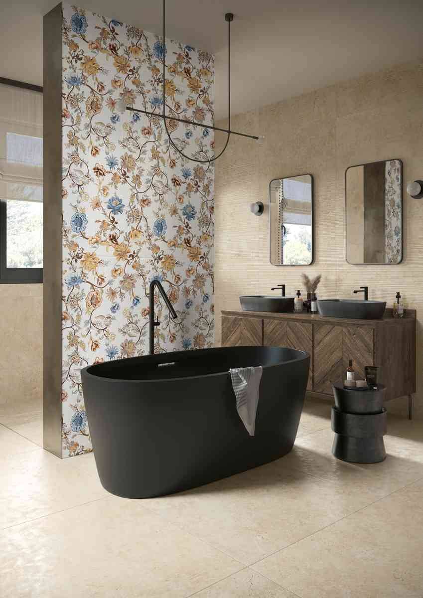 Carrelage effet pierre Amboise de chez Sichenia