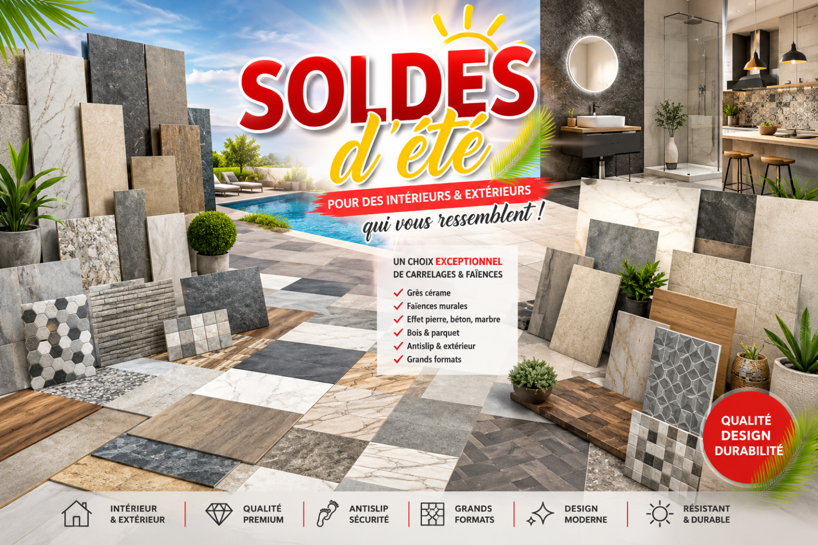 PROMOTIONS EXCEPTIONNELLES  à partir du 24 juin, chez Terres d'Eden Carrelage à Vedène