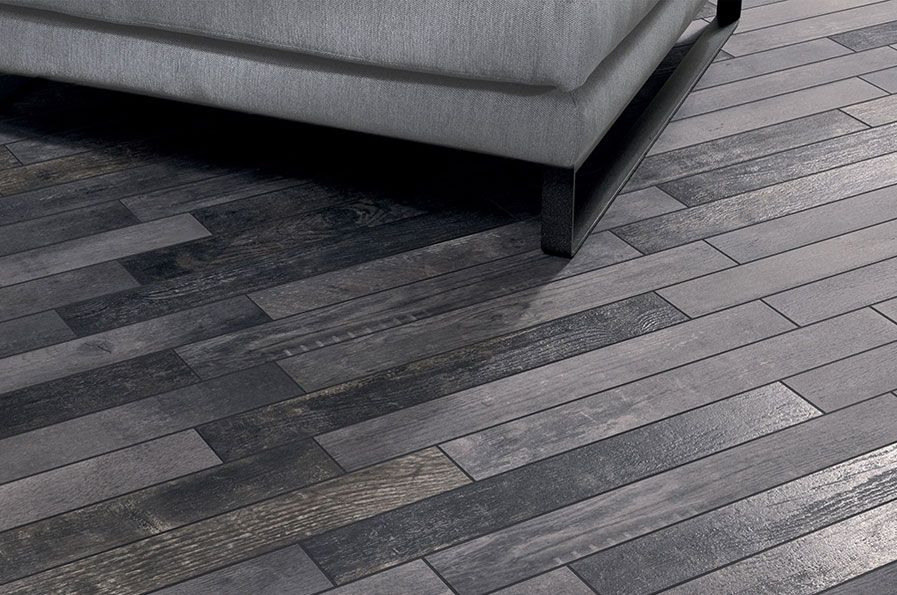 carrelage chevron chic black