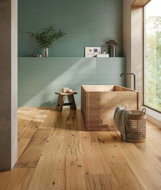 Carrelage de sol intérieur, extérieur, aspect bois de la marque Piemme