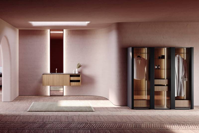 Meuble Exclusive suspendu avec plan vasque  
