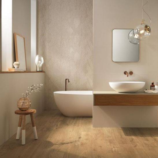 Faïence Aplomb Cream Leaf Lux 50x120 cm 