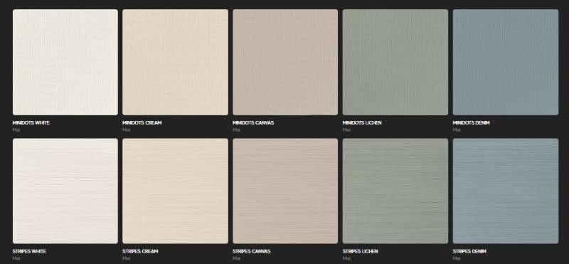 Faïence Minidots 5 coloris,  Stripes 5 coloris