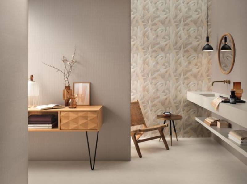 Faïence Aplomb Canvas Flora 50x120 cm - 195/8”x471 /4”