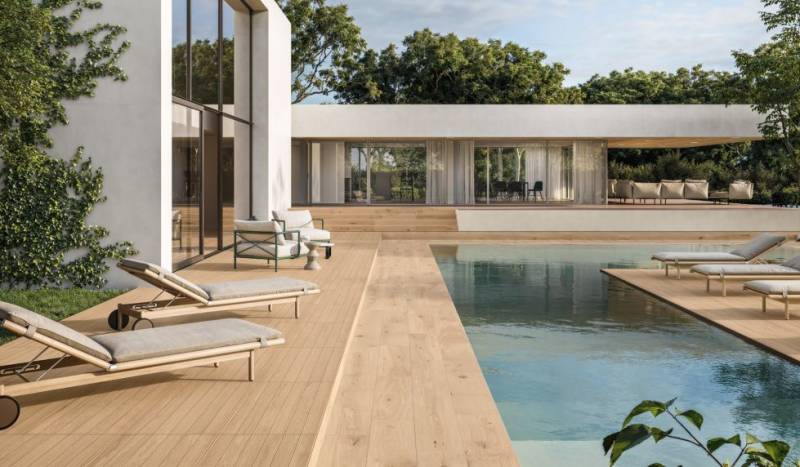 Carrelage Log Icon Oak Deck 20mm 60x120 cm, carrelage Log Icon Oak Forest 20mm 30x120 cm 