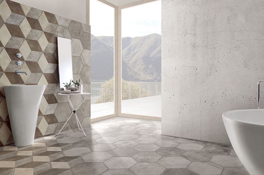 carrelage pour salle de bain heritage gris fioranese