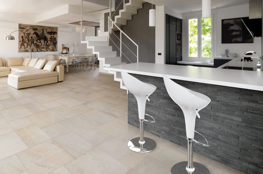 carrelage aspect pierre neostone avorio