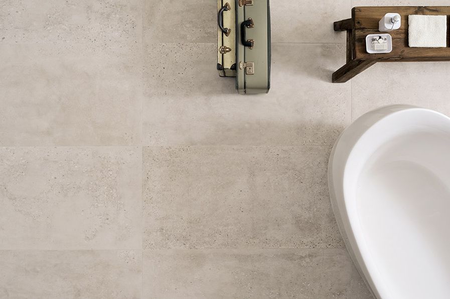 carrelage imitation beton concrete ivory fioranese