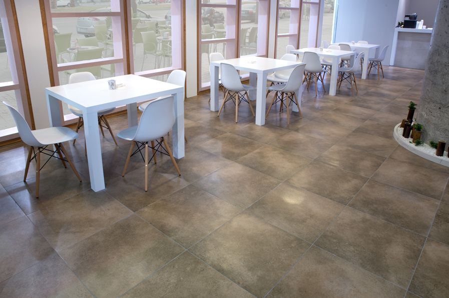 grès cérame aspect beton pamesa reef pardo 60X60