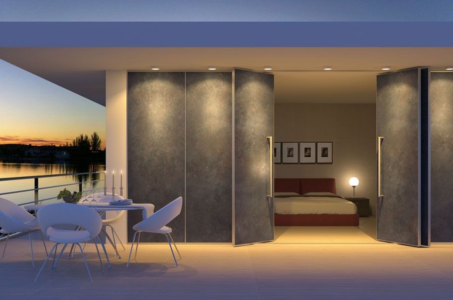 carrelage mural coverlam grespania porte noir 100x300