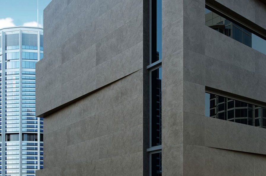 carrelage coverlam pirineos faible epaisseur 100x300 grafito