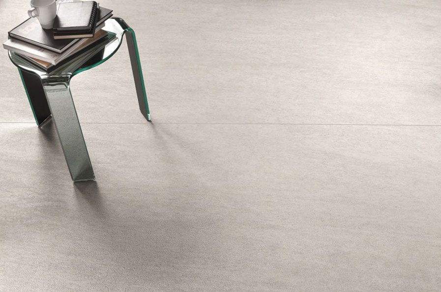 carrelage tendance grand format lightquarz sol bianco