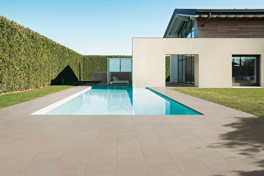 carrelage gres cerame exterieur Atlas concorde Ever light matt, rock strutturato