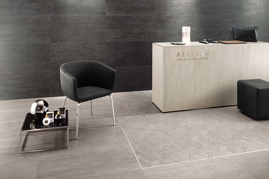 carrelage atlas concorde mark graphite, mark gypsum, mark chrome