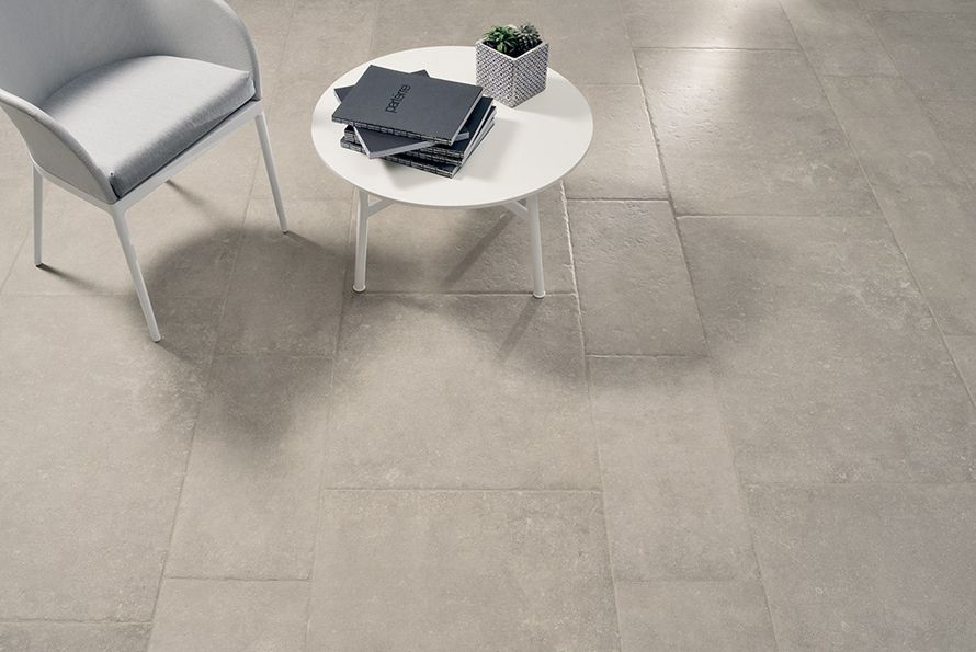 carrelage grand format imitation pierre beige ango