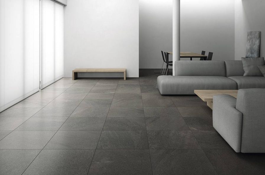 carrelage grespania pierre antracita