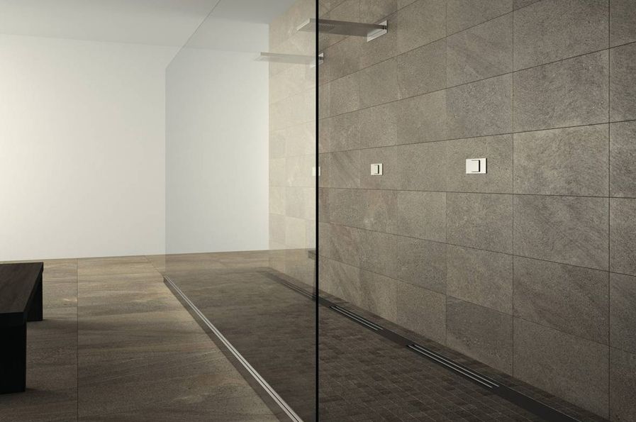 carrelage imitation pierre taupe