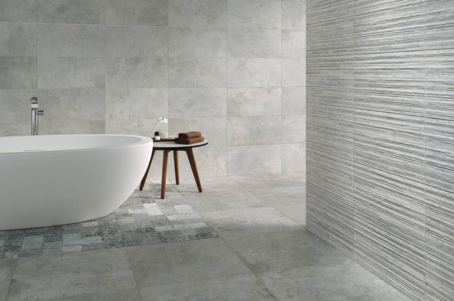 carrelage imitation beton gris