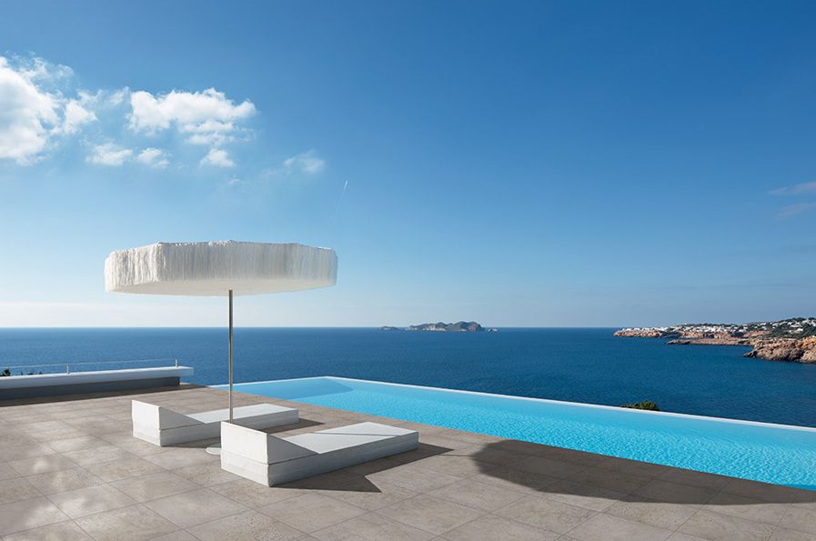 carrelage concrete tour de piscine fioranese light grey 60x60