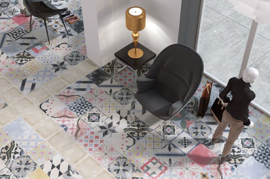 carrelage aspect carreaux de ciment heritage