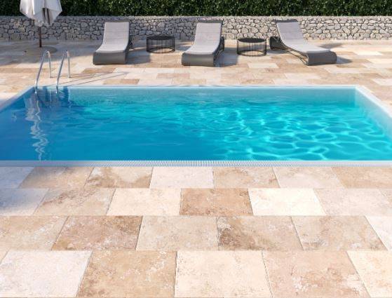 Carrelage Travertin Antic mix 40x60 Grip ou Naturel