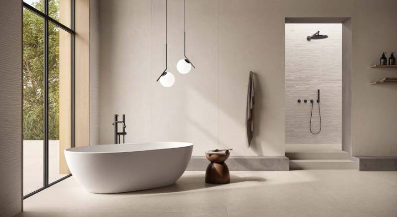 Carrelage Cement Vibes Calce Résine naturel 120x280x6, Calce Solide 120x120 