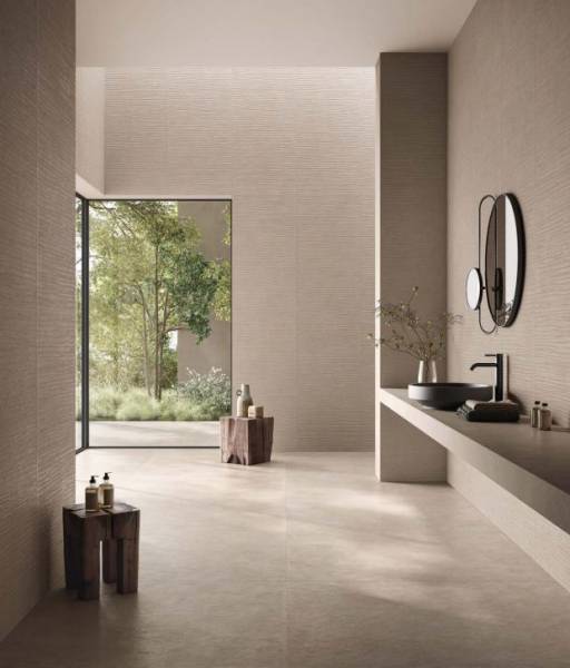 Carrelage Cement Vibes Fango Résine naturel 120x280x6, Fango Solide 60x120