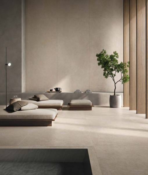 Carrelage de sol Cement Vibes sol extérieur antidérapant pour terrasses, piscines près d'Avignon