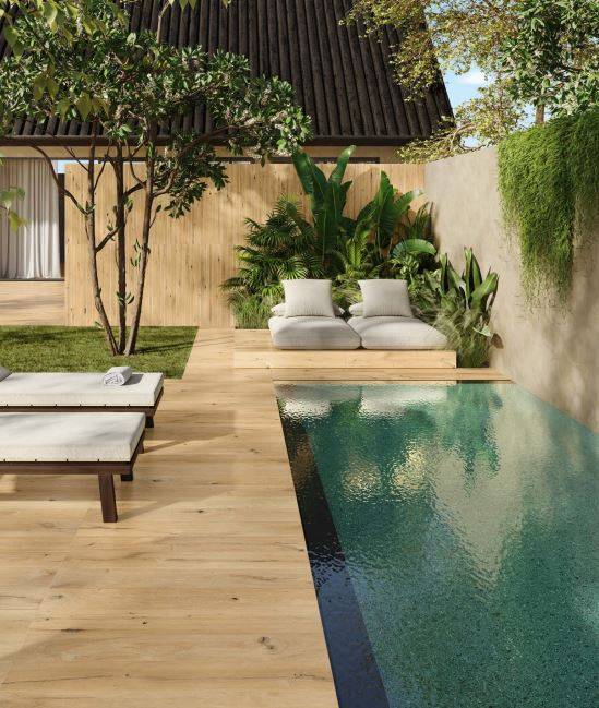 Carrelage de sol intérieur, extérieur, aspect bois de la marque Piemme