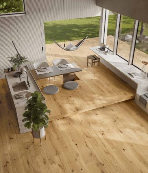 Carrelage de sol intérieur, extérieur, aspect bois de la marque Piemme