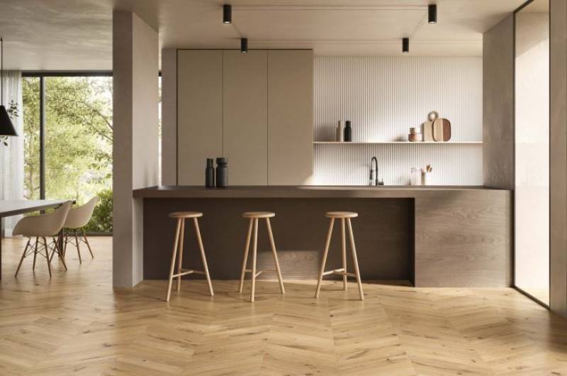 Carrelage de sol intérieur, extérieur, aspect bois de la marque Piemme