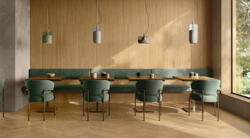 Carrelage de sol intérieur, extérieur, aspect bois de la marque Piemme