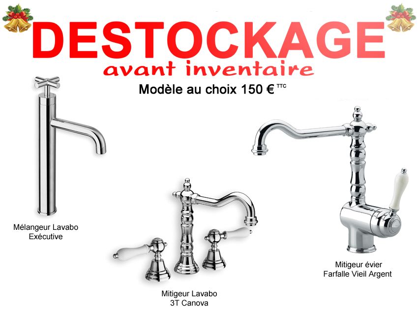 Mitigeur lavabo ou évier à 150 € TTC/ pièce