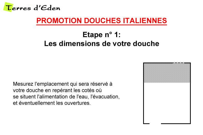 Etape 1: Les dimensions de votre douche italienne