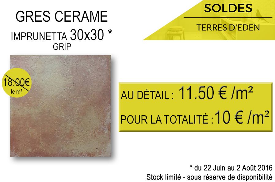 carrelage d'exterieur en soldes terres d'eden