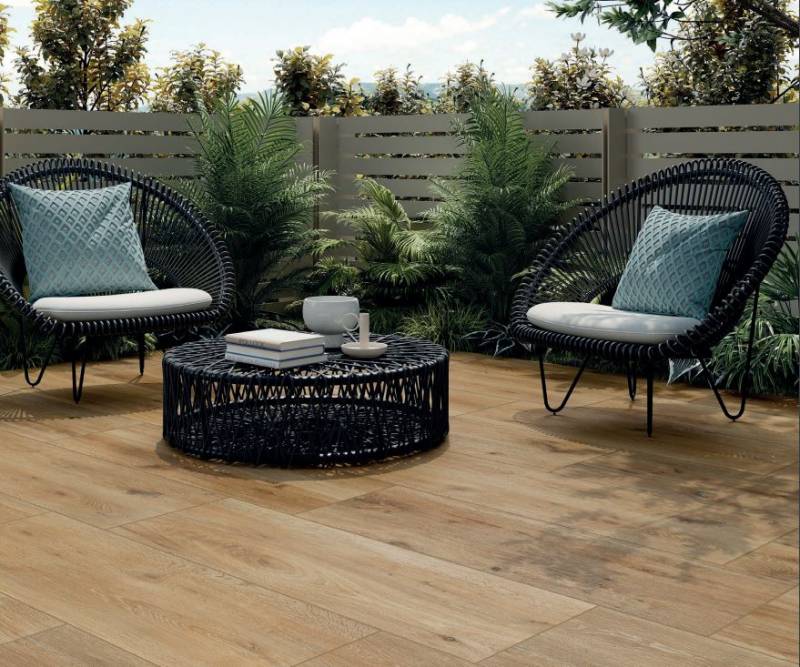 Carrelage Cortina Cognac 40x120 x 20 mm rectifié 