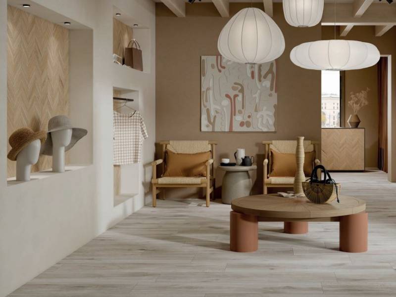 Carrelage Cortina  Honey Arrows 50x24, Cortina Ivory 23,4x148