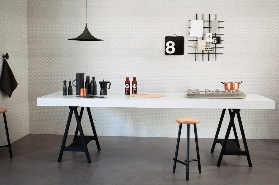 blanc gris fleur tressage filet etoile 20x60