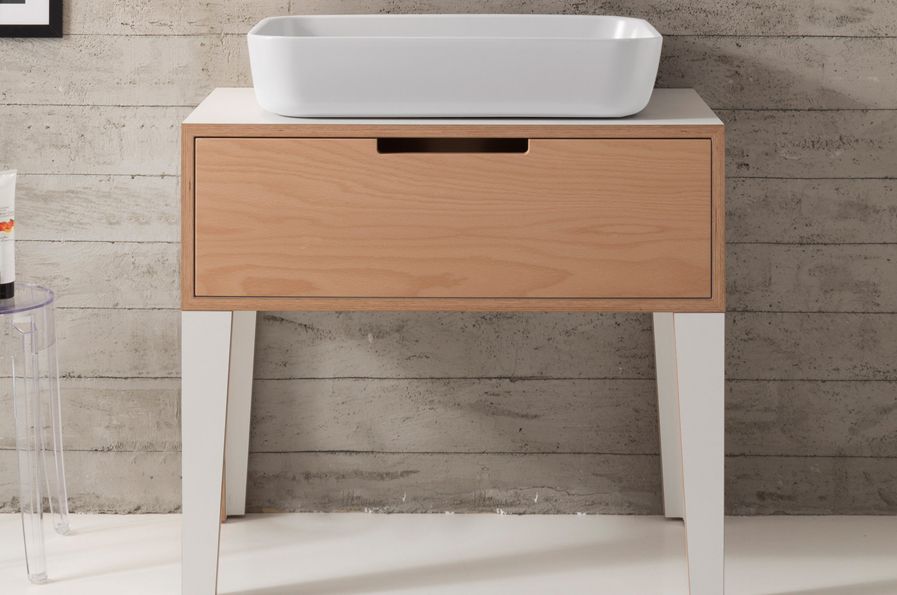 meuble salle de bain scandinave