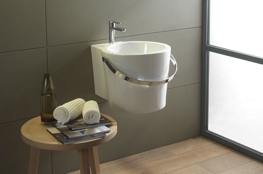 lavabo suspendu bucket simple