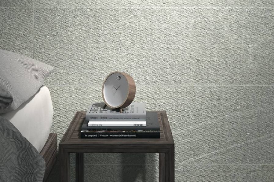 faience murale grespania reims jacquard gris