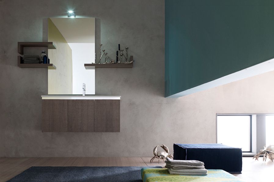 salle de bain moderne larice et rovere