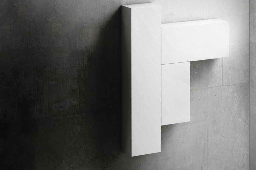 meuble salle de bain blanc design